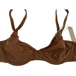 Skims Fits Everybody Unlined Underwire Bra In Copper Size 32A BR-UWR-0234